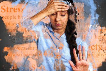 Woman showing signs of stress and anxiety, representing the need for mental health support and recovery