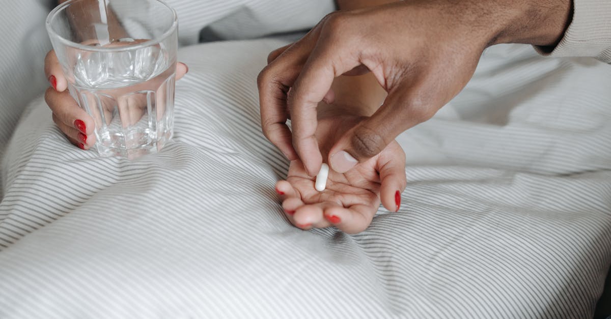 patient is taking pill