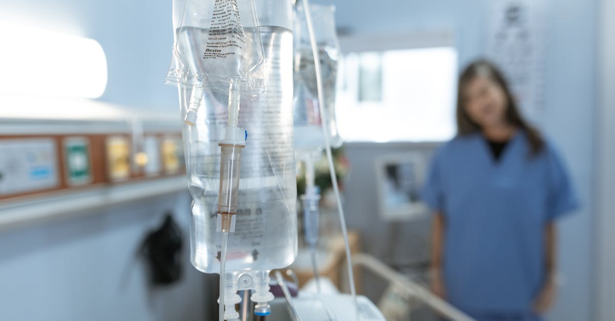 an plastic drip in clinic