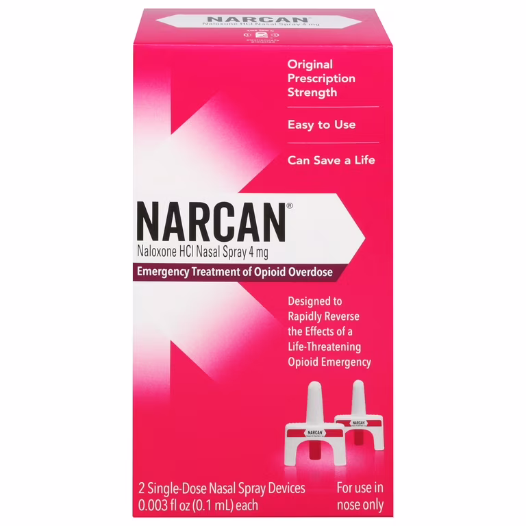 narcan nasal spray emergency treatment of opioid